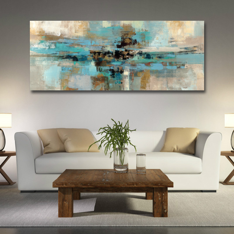 Modern Abstract Long Canvas Print Painting Pictures Posters And Prints Living Room Home Decoration Wall Art No Frame