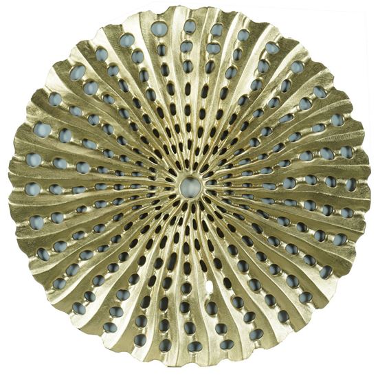 Abstract Gold Plate Wall Décor 31.50