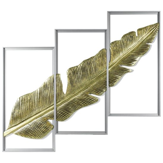 Gold Banana Leaf Shadow Box Wall Décor Set 35.43