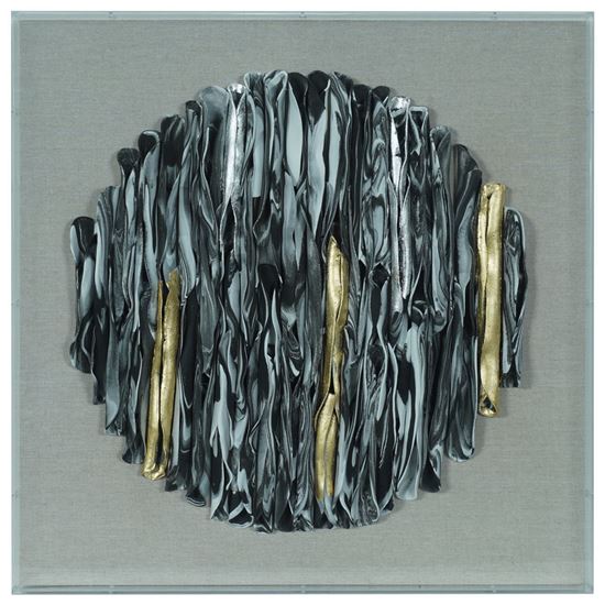 Monochrome Clay Rolls Shadow Box Wall Décor 26.38