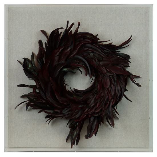 Feather Wreath Shadow Box  23.62
